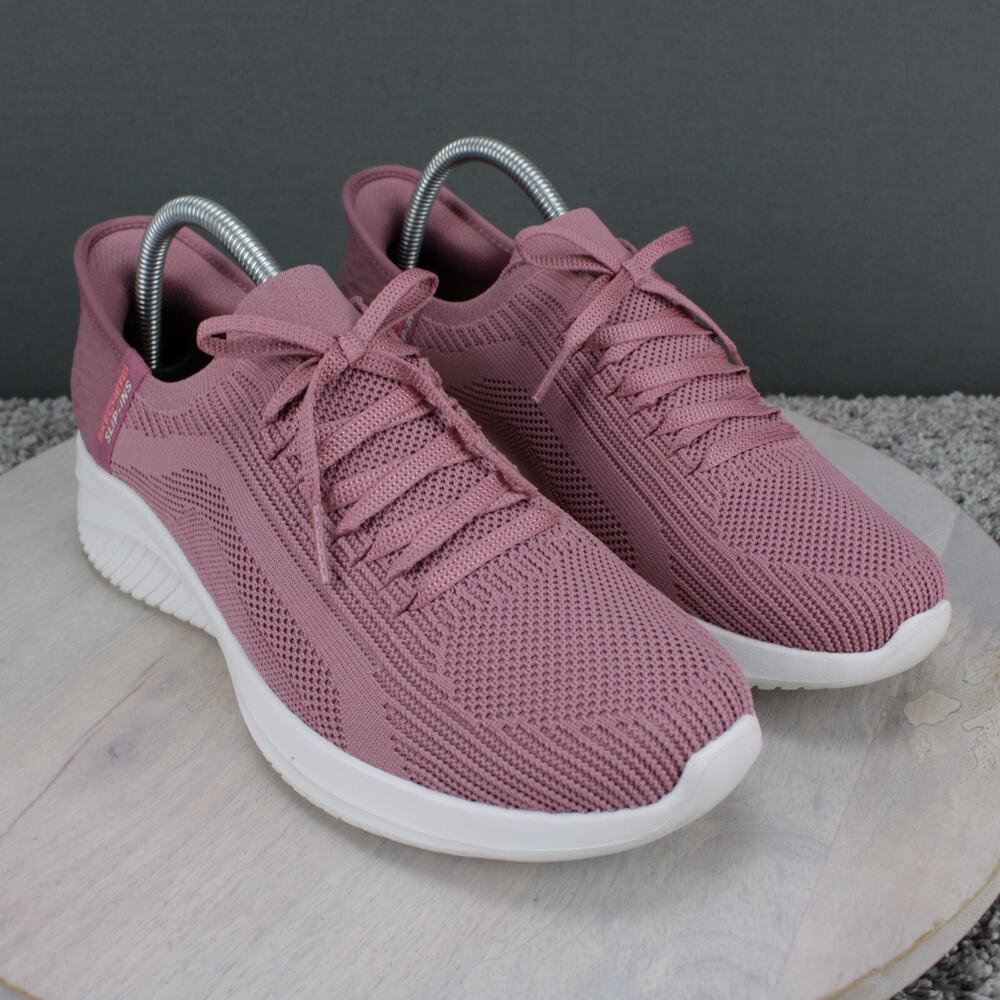 Skechers Ultra Flex 3.0 Sneakers Womens 9 Pink Mesh Comfort - Picture 2 of 9